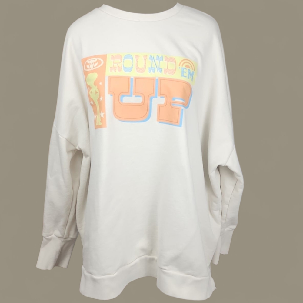 DISNEY | Unisex Toy Story Jessie Cream Sweatshirt Pastel‎ Colorful Graphic | XL